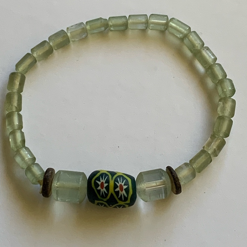 Vintage ~ African Millefiori Trade Beads Bracelet